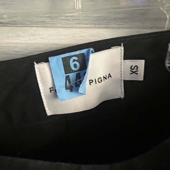 Fabiana Pigna‎ Black Wide Leg Pleated Cropped Trousers - Picture 5 of 7